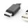 DIGITUS AK-300154-018-S - USB Type-C Anschlusskabel, Typ C auf A St/St, 1.8m, 3A, 480MB, 2.0 Version, sw
