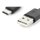 DIGITUS AK-300154-018-S - USB Type-C Anschlusskabel, Typ C auf A St/St, 1.8m, 3A, 480MB, 2.0 Version, sw