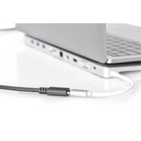 DIGITUS AK-300210-007-S - USB Type-C Verlängerungskabel, Typ C St/Bu, 0.7m, Gen2, 5A,10GB, 3.1 Version, CE, sw