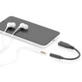 DIGITUS AK-300321-002-S - USB Type-C Audio Adapterkabel, Type-C - 3.5mm St/Bu, 0.2m, Audio in/out, Version 3.1, CE, sw