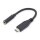 DIGITUS AK-300321-002-S - USB Type-C Audio Adapterkabel, Type-C - 3.5mm St/Bu, 0.2m, Audio in/out, Version 3.1, CE, sw
