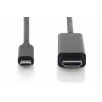 DIGITUS AK-300330-020-S - USB Type-C Adapterkabel, Typ-C...