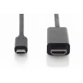 DIGITUS AK-300330-020-S - USB Type-C Adapterkabel, Typ-C auf HDMI A St/St, 2.0m, 4K/60Hz, 18GB, CE, swl, gold