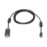 DIGITUS AK-300330-050-S - USB Type-C Adapterkabel, Typ-C auf HDMI A St/St, 5.0m, 4K/60Hz, 18GB, CE, sw, gold