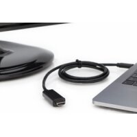 DIGITUS AK-300330-050-S - USB Type-C Adapterkabel, Typ-C auf HDMI A St/St, 5.0m, 4K/60Hz, 18GB, CE, sw, gold