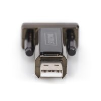 DIGITUS DA-70167 - USB 2.0 zu seriell Konverter, DSUB 9M inkl. USB A Kabel 80cm