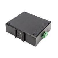 DIGITUS DN-651109 - Industrial Gigabit Ethernet PoE+ Switch 4-port PoE + 2-port SFP, 802.3at, DIN rail