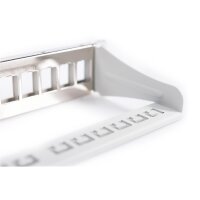 DIGITUS DN-91419 - Modular Patch Panel, geschirmt, 12-Port Blank,1HE,254mm (10") Rack Mount, grau RAL 7035