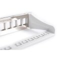 DIGITUS DN-91419 - Modular Patch Panel, geschirmt, 12-Port Blank,1HE,254mm (10") Rack Mount, grau RAL 7035