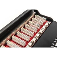 DIGITUS DN-91612S-EA - CAT 6A Patch Panel, geschirmt,12-Port 1HE, 10", Rack Mount,schwarz RAL 9005