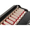 DIGITUS DN-91612S-EA - CAT 6A Patch Panel, geschirmt,12-Port 1HE, 10", Rack Mount,schwarz RAL 9005