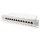 DIGITUS DN-91612S-EA-G - CAT 6A Patch Panel, geschirmt,12-Port 1HE, 10", Rack Mount, grau RAL 7035