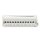 DIGITUS DN-91612S-EA-G - CAT 6A Patch Panel, geschirmt,12-Port 1HE, 10", Rack Mount, grau RAL 7035