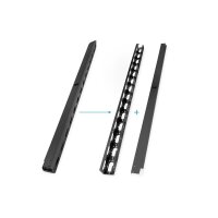 DIGITUS DN-19-ORG-42U-B - 42HE vertikale Kabelführungskanäle 1865x92x85 mm, Set= 2 Stück, Schwarz (RAL 9005)