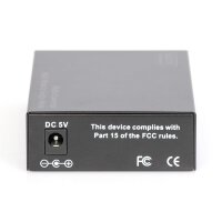 DIGITUS DN-82133 - Gigabit Multimode zu Singlemode Medienkonverter SFP bis SFP, 155Mbps, 1.25Gbps, 850nm bis 1550nm