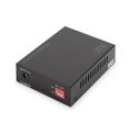 DIGITUS DN-82140 - Gigabit Ethernet PoE+ Medienkonverter, SFP SFP offener Slot, 802.3at, 30W, ohne SFP Modul