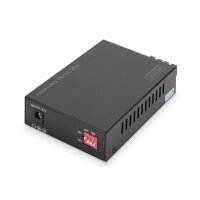 DIGITUS DN-82150 - Gigabit Ethernet PoE+ Medienkonverter, Multimode 802.3at, 30W, SC connector, bis zu 0.5km