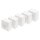 DIGITUS DN-9006/B5-N - CAT 6 Anschlussdose, geschirmt, 2x RJ45 8P8C, LSA, Reinweiß, Aufputz, Set= 5 Stk.