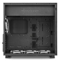 Sharkoon Pure Steel RGB - Midi Tower - PC - Schwarz - ATX - EATX - micro ATX - Mini-ITX - SSI CEB - SSI EEB - Stahl - Gehärtetes Glas - Multi