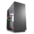 Sharkoon Pure Steel RGB - Midi Tower - PC - Schwarz - ATX - EATX - micro ATX - Mini-ITX - SSI CEB - SSI EEB - Stahl - Gehärtetes Glas - Multi