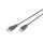 DIGITUS AK-300105-010-S - USB 2.0 Anschlusskabel, Typ A - B St/St, 1.0m, USB 2.0 konform, sw