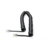 DIGITUS AK-460101-020-S - UAE Anschlusskabel, RJ10 St/St, 2.0m, CU, 4x7x0,12mm, flach, helic, sw