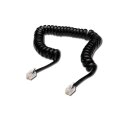 DIGITUS AK-460101-040-S - UAE Anschlusskabel, RJ10 St/St, 4.0m, CU, 4x7x0,12mm, flach, helic, sw