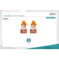 DK-1644-005/OR - CAT 6 S-FTP Patchkabel, Cu, LSZH AWG 27/7,  0,5 m,  Orange