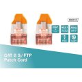 DK-1644-005/OR - CAT 6 S-FTP Patchkabel, Cu, LSZH AWG 27/7,  0,5 m,  Orange