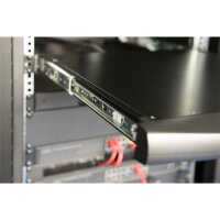 DIGITUS DS-72211-3GE - Modulare Konsole mit 19" TFT (48,3cm), 16-Port KVM & Touchpad, DE Tastatur, 9005 sw
