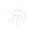 Neomounts FPMA-W250BLACK Monitor-/TV-Wandhalterung 10-30" - volle Bewegung - 75 x 75 mm - 100 x 100 mm - 0 - 180° - 0 - 180° - 360° - Schwarz
