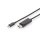 DIGITUS AK-300333-020-S - USB Type-C Adapterkabel, Type-C auf DP St/St, 2,0m, 4K/60Hz, 32,4 GB, CE, sw, gold