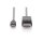 DIGITUS AK-300333-020-S - USB Type-C Adapterkabel, Type-C auf DP St/St, 2,0m, 4K/60Hz, 32,4 GB, CE, sw, gold