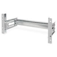 DIGITUS DN-19-DIN-4U - Hutschienenträger, 4HE, 178x483x223 mm, galvan. inkl. Hutschiene, variable Tiefe und Höhe