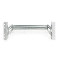 DIGITUS DN-19-DIN-4U - Hutschienenträger, 4HE, 178x483x223 mm, galvan. inkl. Hutschiene, variable Tiefe und Höhe