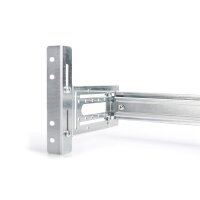 DIGITUS DN-19-DIN-4U - Hutschienenträger, 4HE, 178x483x223 mm, galvan. inkl. Hutschiene, variable Tiefe und Höhe