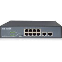 DIGITUS DN-95323-1 - Fast Ethernet PoE Switch 8-port PoE...