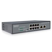 DIGITUS DN-95323-1 - Fast Ethernet PoE Switch 8-port PoE...