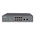 DIGITUS DN-95323-1 - Fast Ethernet PoE Switch 8-port PoE + 2-port uplink, 120W PoE Budget