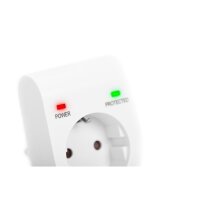DIGITUS DN-95400 - Überspannungsschutz mit Power- und Schutz-LED safety outlet,16 A, 3.500W, TÜV-GS, CE-LVD, white