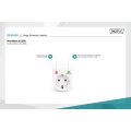 DIGITUS DN-95400 - Überspannungsschutz mit Power- und Schutz-LED safety outlet,16 A, 3.500W, TÜV-GS, CE-LVD, white