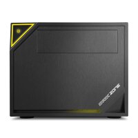 Sharkoon SHARK ZONE C10 - PC - Schwarz - Gelb - Mini-ITX - Metall - Gaming - 15 cm
