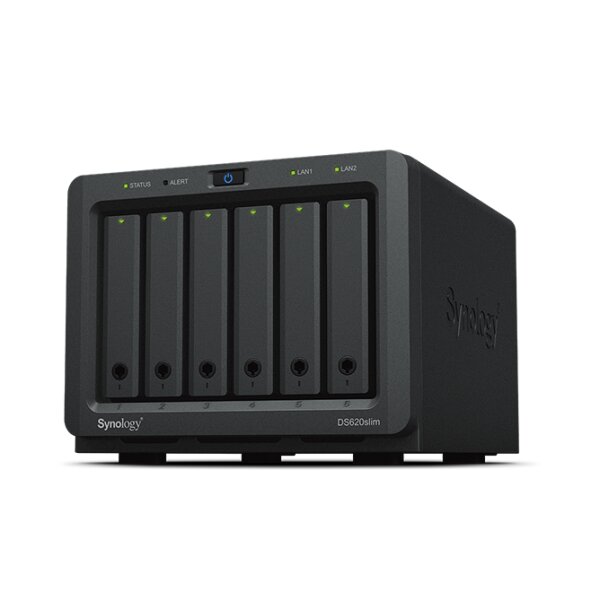 Synology DiskStation DS620SLIM - NAS - Desktop - Intel® Celeron® - J3355 - Schwarz