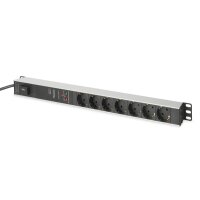 DIGITUS Steckdosenleiste mit Aluminiumprofil und...