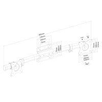 Neomounts FPMA-CB100BLACK - Wandhalterung für 2...