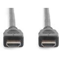 DIGITUS AK-330124-010-S - HDMI Ultra High Speed Anschlusskabel, Typ A St/St, 1,0m, mit Ethernet, UHD 8K 60Hz, gold, sw