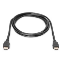 DIGITUS AK-330124-020-S - HDMI Ultra High Speed Anschlusskabel, Typ A St/St, 2,0m., mit Ethernet, UHD 8K 60Hz, gold, sw