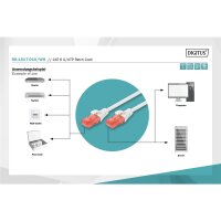DIGITUS DK-1617-010/WH - CAT 6 U-UTP Patchkabel, Cu, LSZH AWG 26/7, Länge 1 m, Farbe Weiß