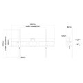Neomounts LFD-W2640MP TV-Wandhalterung 37-75" - neigbar - 190,5 cm (75") - 200 x 200 mm - 600 x 400 mm - 0 - 24° - Stahl - Schwarz
