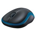 Logitech M185 - Beidhändig - Optisch - RF Wireless - 1000 DPI - Blau